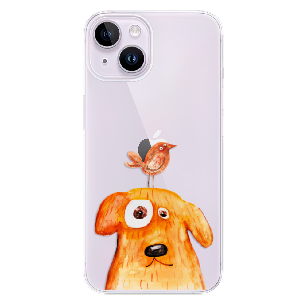 Odolné silikónové puzdro iSaprio - Dog And Bird - iPhone 14