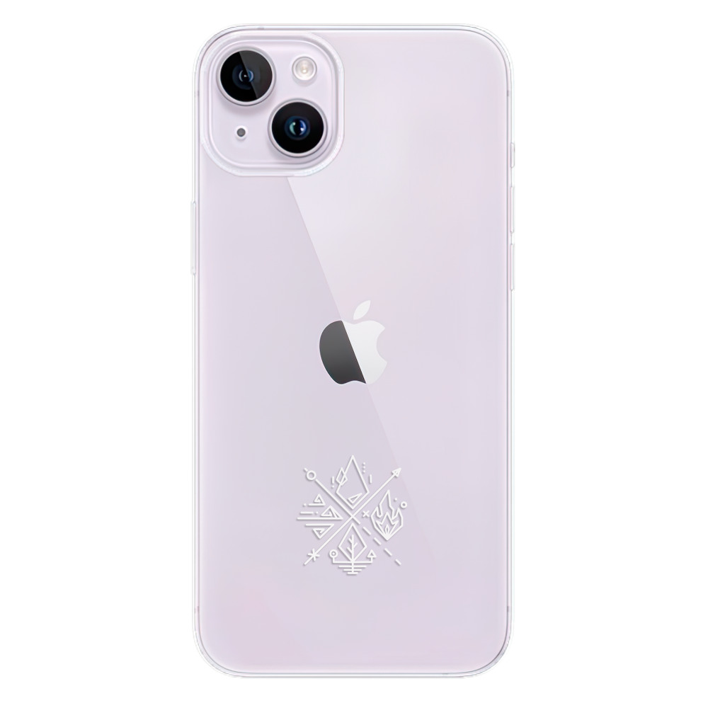Odolné silikónové puzdro iSaprio - čiré - Elements - iPhone 14 Plus