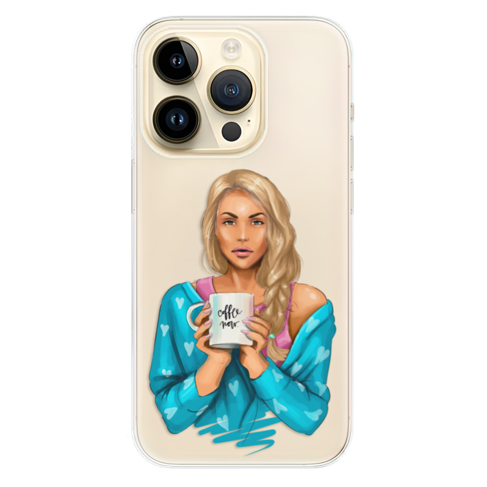 Odolné silikónové puzdro iSaprio - Coffe Now - Blond - iPhone 14 Pro