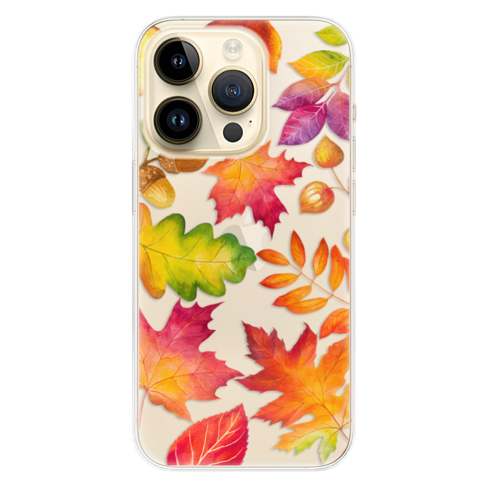 Odolné silikónové puzdro iSaprio - Autumn Leaves 01 - iPhone 14 Pro