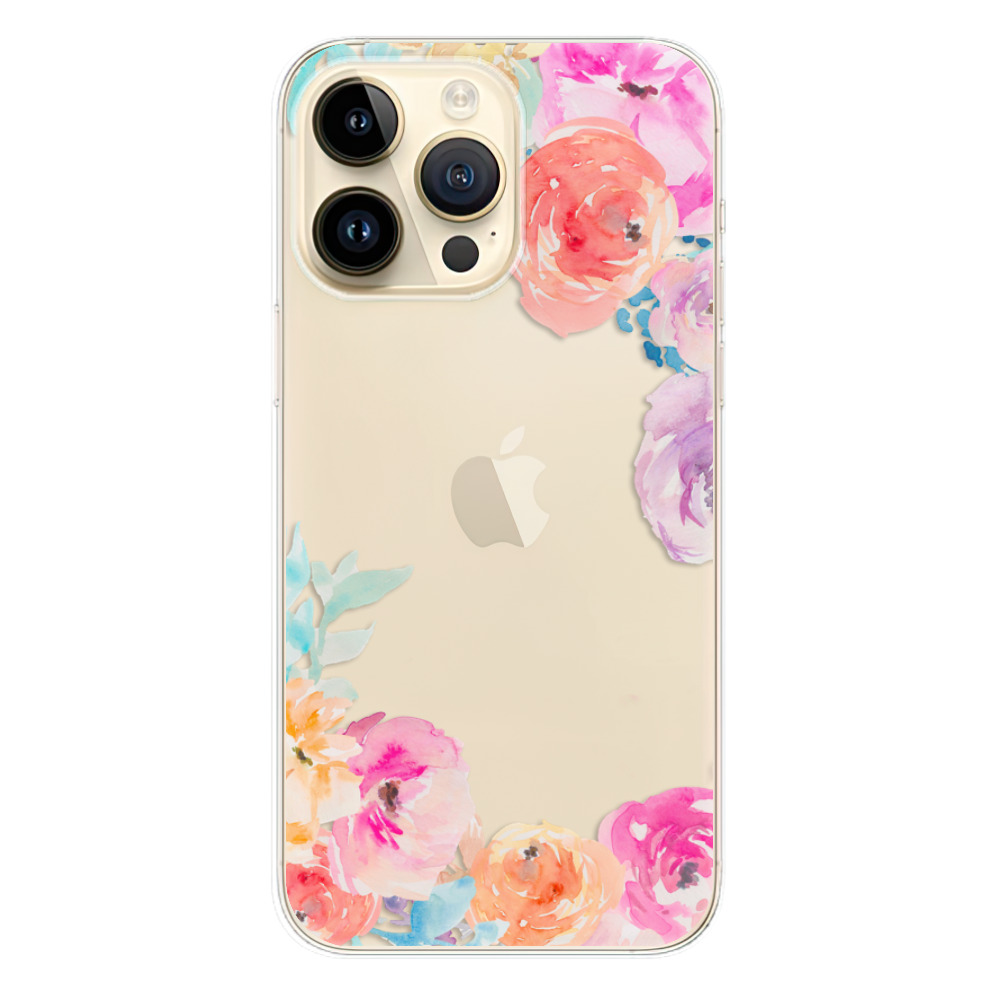 Odolné silikónové puzdro iSaprio - Flower Brush - iPhone 14 Pro Max