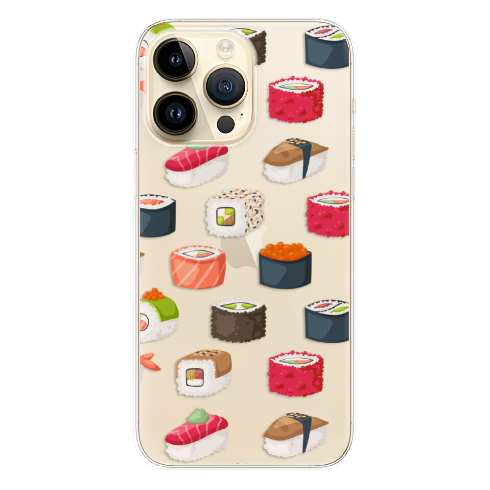 Odolné silikónové puzdro iSaprio - Sushi Pattern - iPhone 14 Pro Max