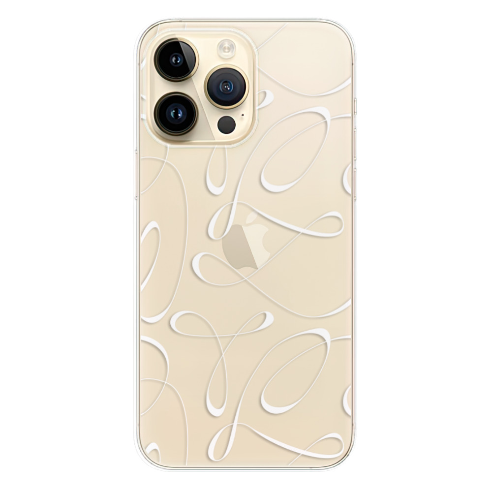 Odolné silikónové puzdro iSaprio - Fancy - white - iPhone 14 Pro Max