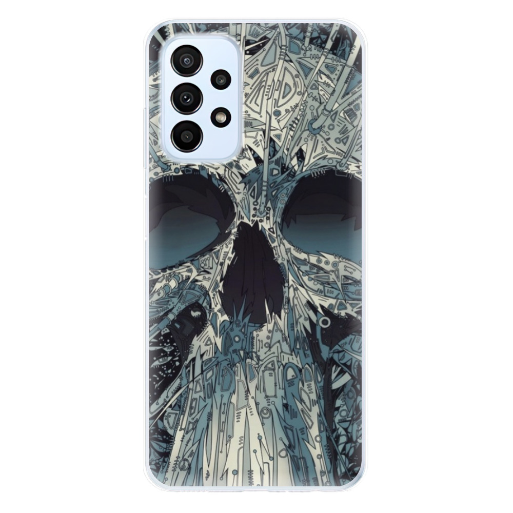 Odolné silikónové puzdro iSaprio - Abstract Skull - Samsung Galaxy A23 / A23 5G