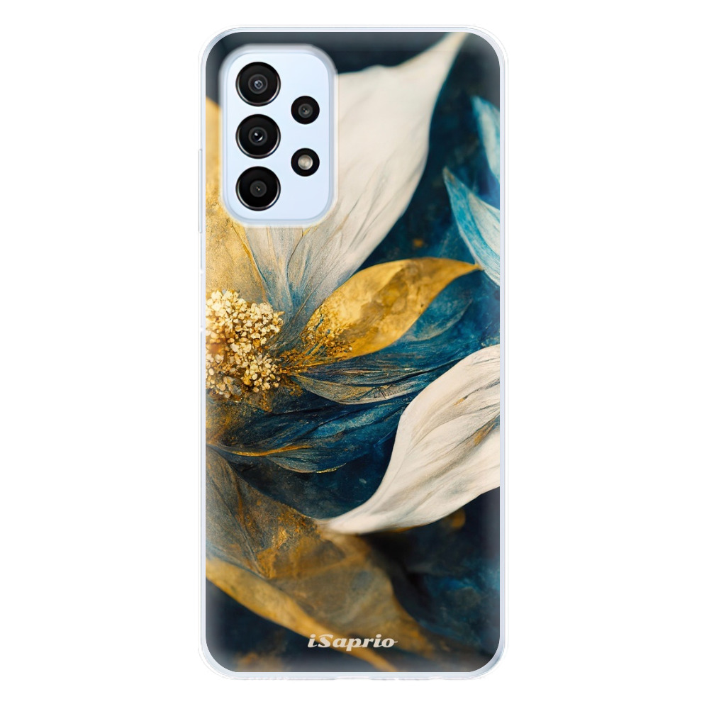 Odolné silikónové puzdro iSaprio - Gold Petals - Samsung Galaxy A23 / A23 5G