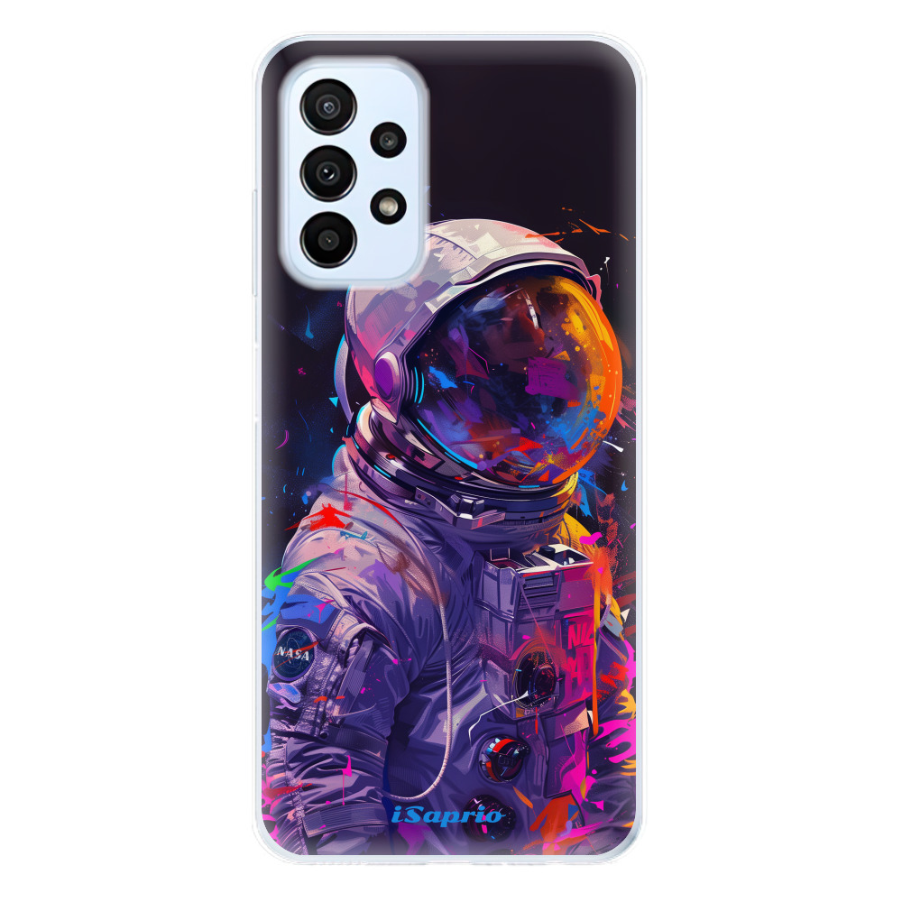 Odolné silikónové puzdro iSaprio - Neon Astronaut - Samsung Galaxy A23 / A23 5G