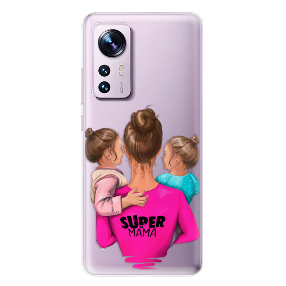 Odolné silikónové puzdro iSaprio - Super Mama - Two Girls - Xiaomi 12 / 12X