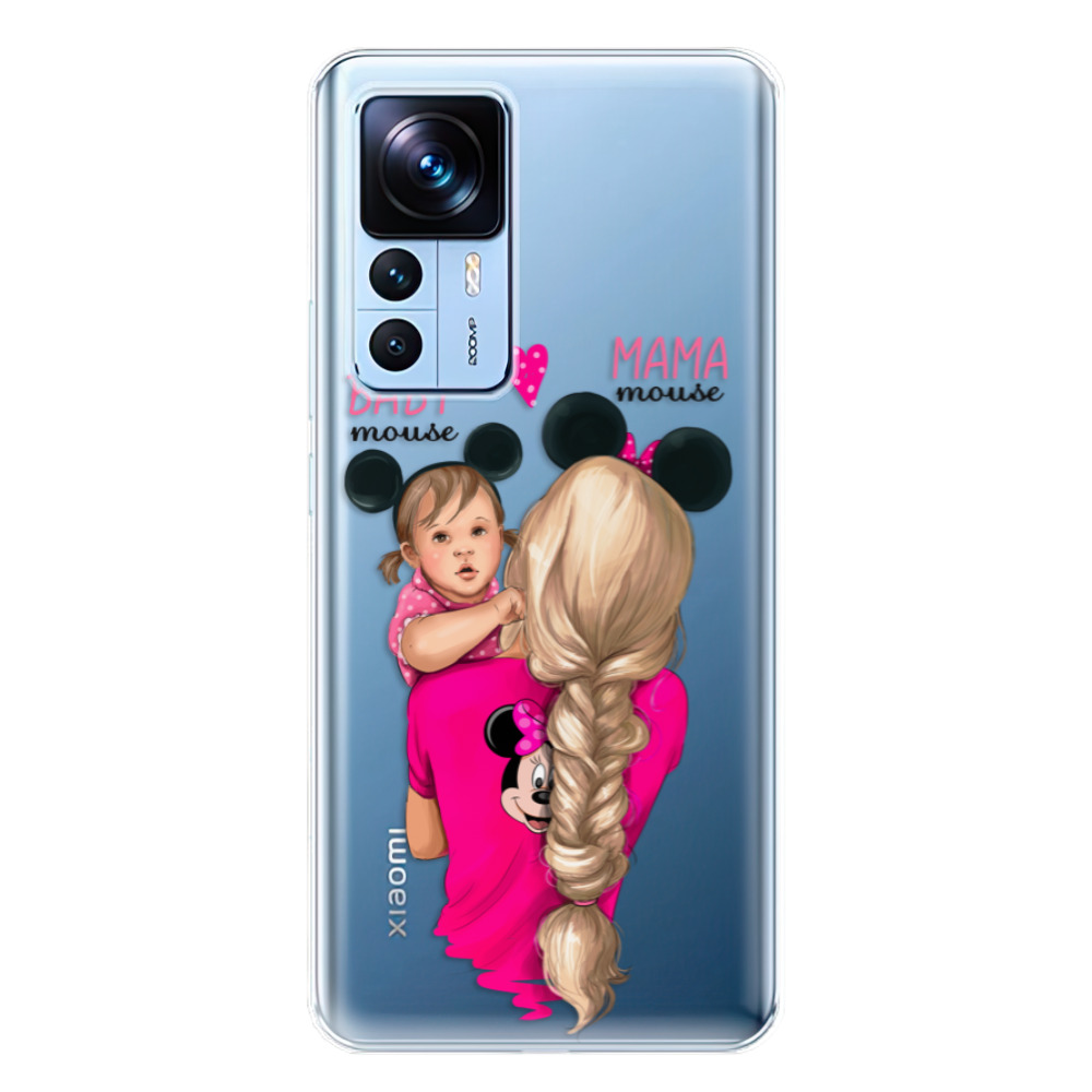 Odolné silikónové puzdro iSaprio - Mama Mouse Blond and Girl - Xiaomi 12T / 12T Pro