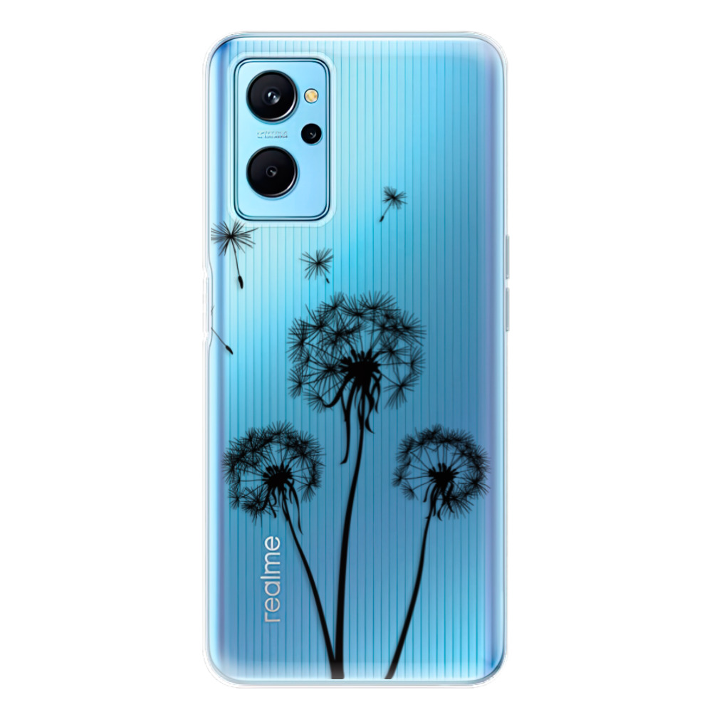 Odolné silikónové puzdro iSaprio - Three Dandelions - black - Realme 9i