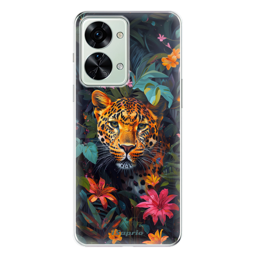 Odolné silikónové puzdro iSaprio - Flower Jaguar - OnePlus Nord 2T 5G