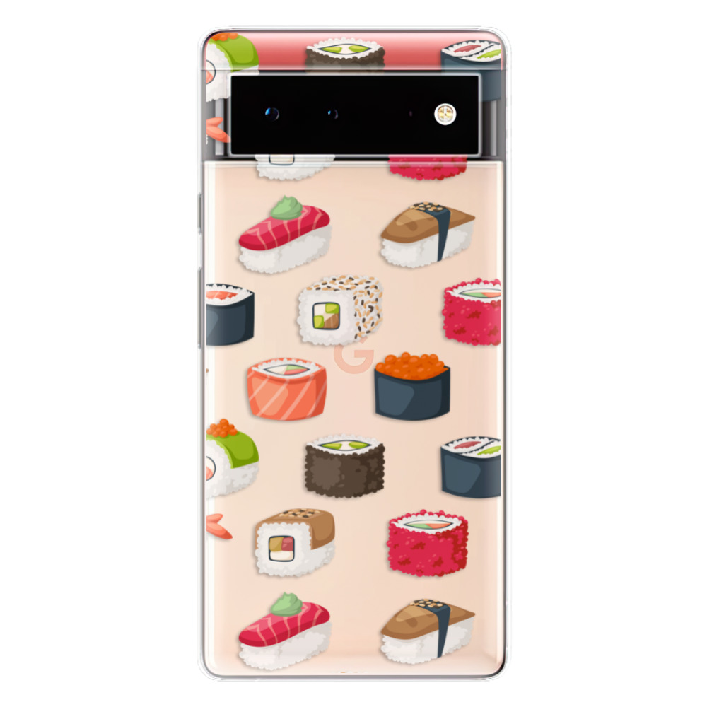 Odolné silikónové puzdro iSaprio - Sushi Pattern - Google Pixel 6 5G