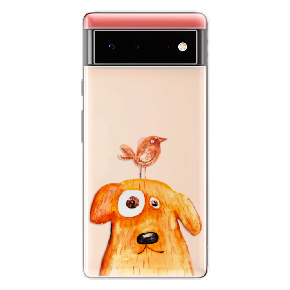 Odolné silikónové puzdro iSaprio - Dog And Bird - Google Pixel 6 5G
