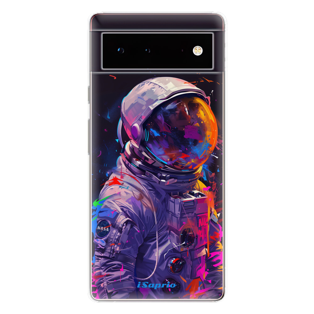 Odolné silikónové puzdro iSaprio - Neon Astronaut - Google Pixel 6 5G