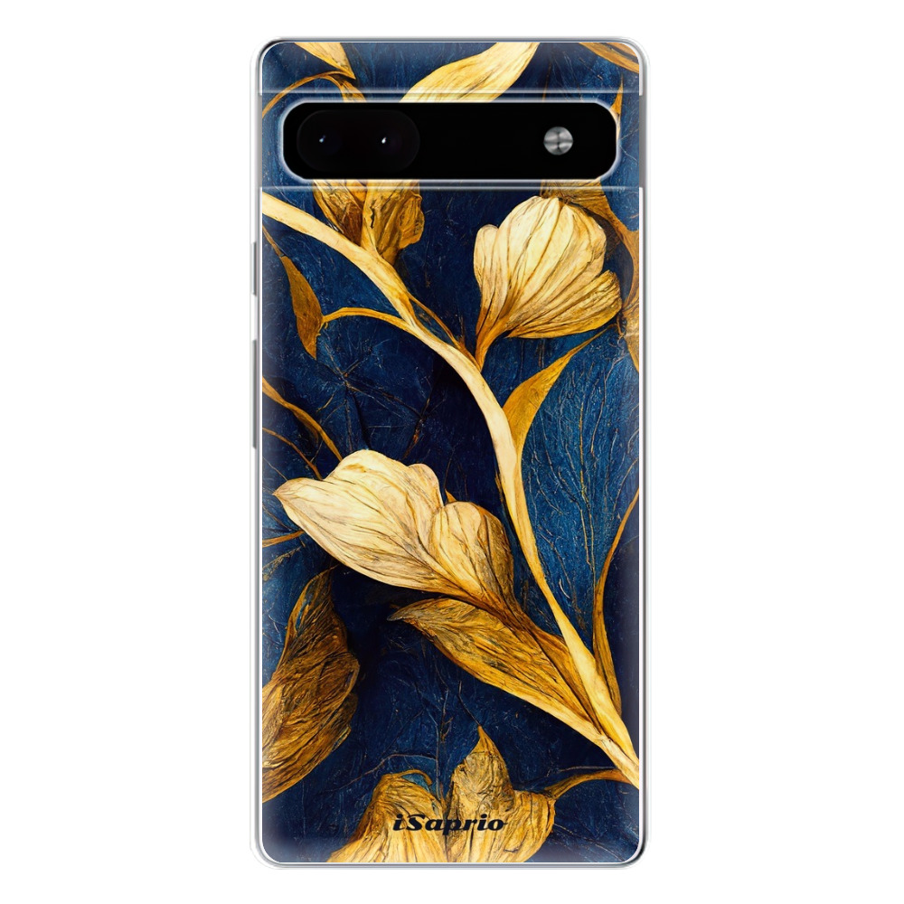 Odolné silikónové puzdro iSaprio - Gold Leaves - Google Pixel 6a 5G