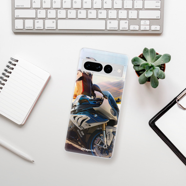 Odolné silikónové puzdro iSaprio - Motorcycle 10 - Google Pixel 7 Pro 5G