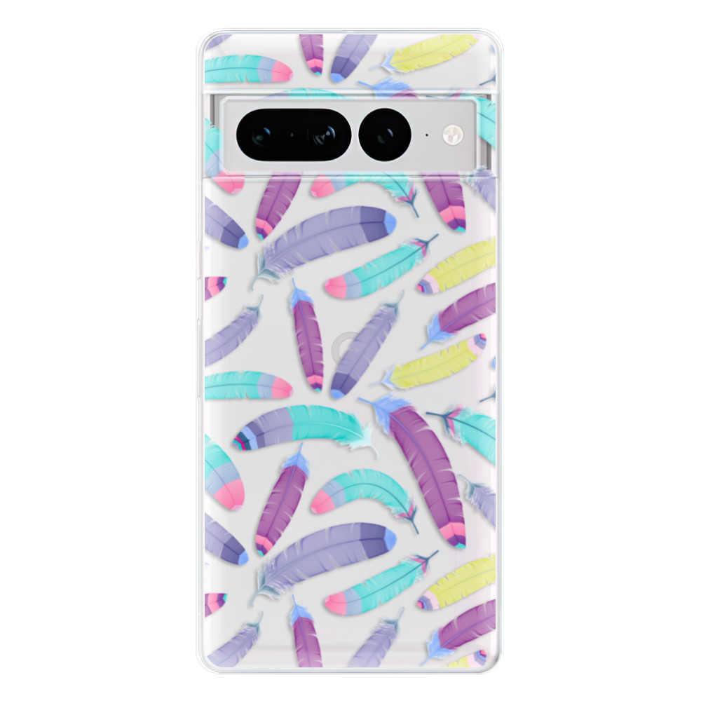 Odolné silikónové puzdro iSaprio - Feather Pattern 01 - Google Pixel 7 Pro 5G