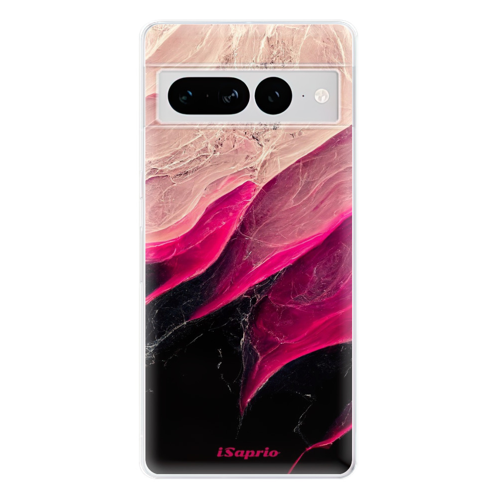 Odolné silikónové puzdro iSaprio - Black and Pink - Google Pixel 7 Pro 5G