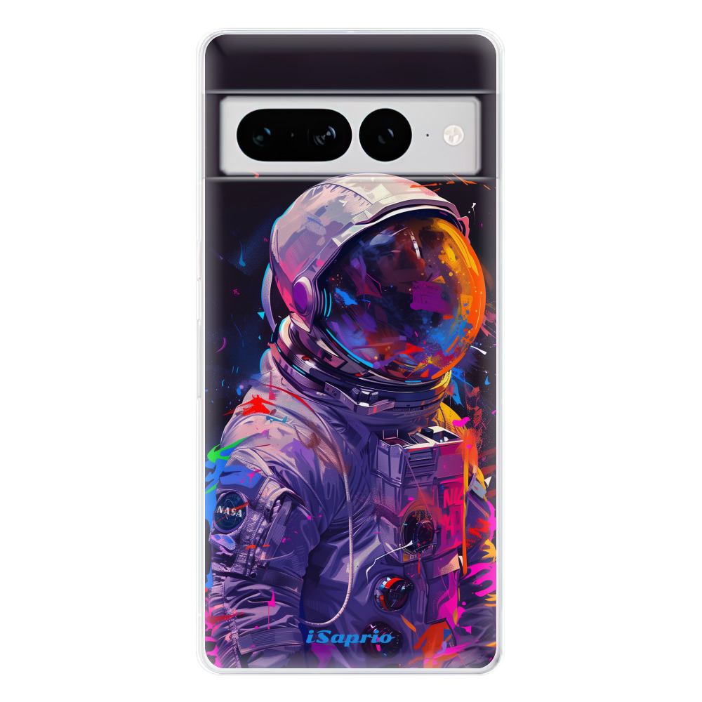 Odolné silikónové puzdro iSaprio - Neon Astronaut - Google Pixel 7 Pro 5G