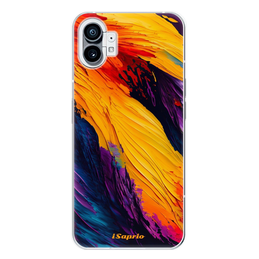 Odolné silikónové puzdro iSaprio - Orange Paint - Nothing Phone (1)