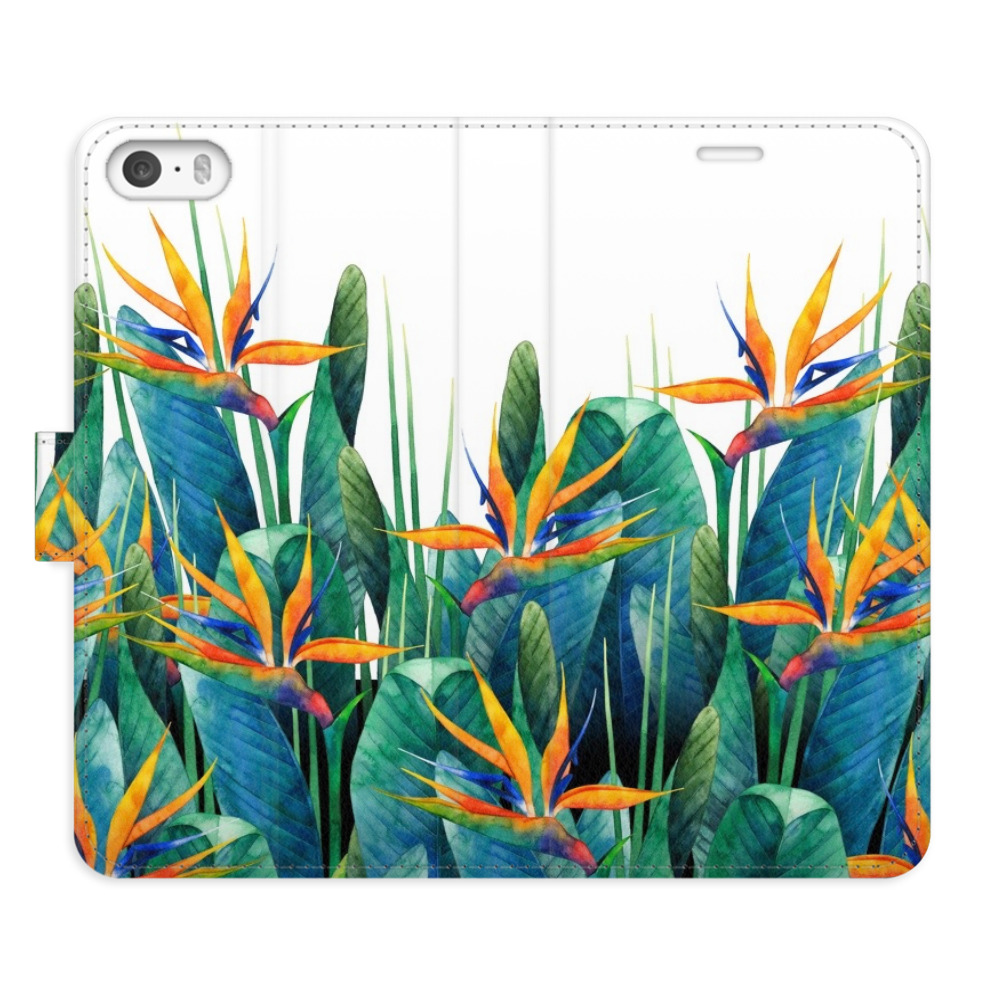 Flipové puzdro iSaprio - Exotic Flowers 02 - iPhone 5/5S/SE