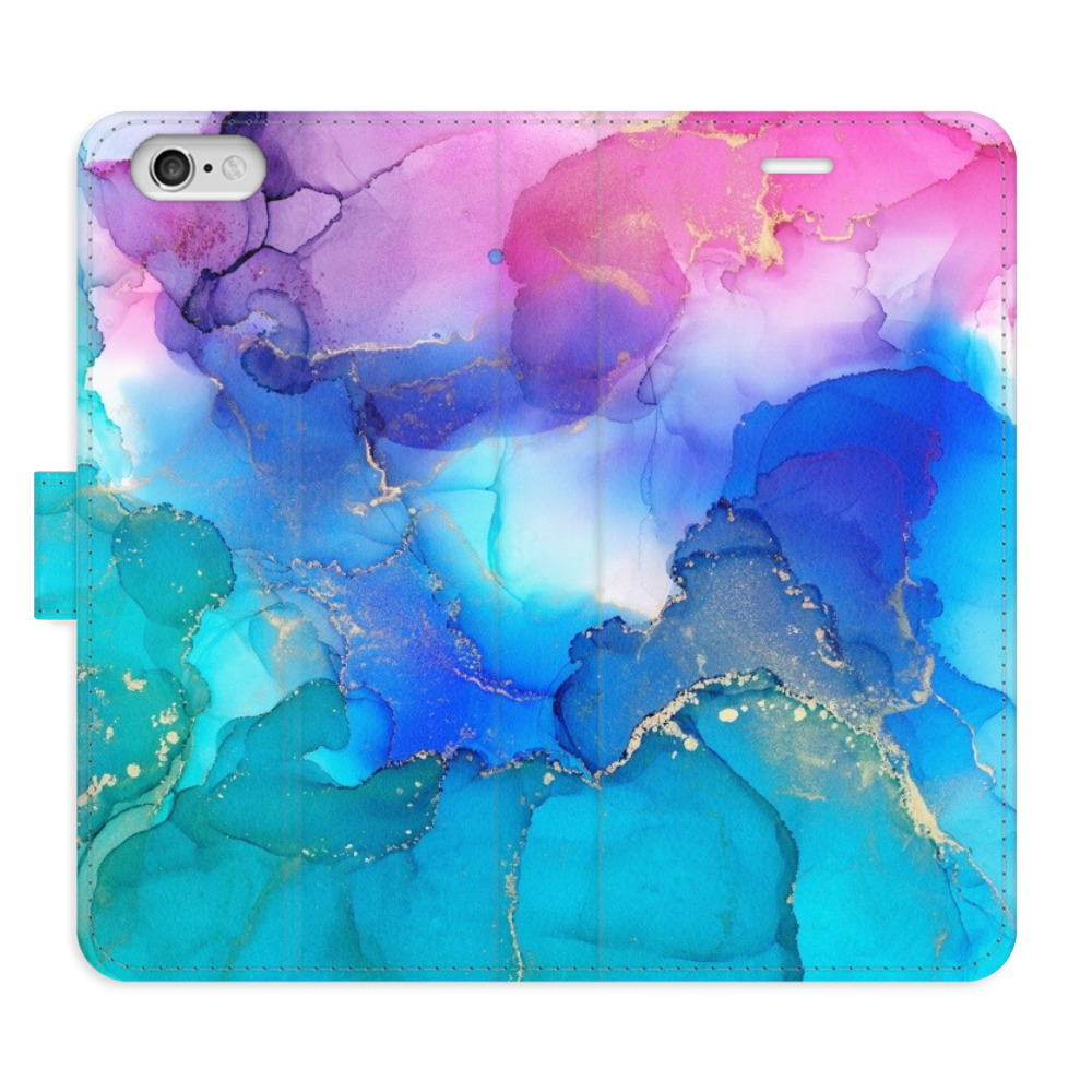 Flipové puzdro iSaprio - BluePink Paint - iPhone 6/6S