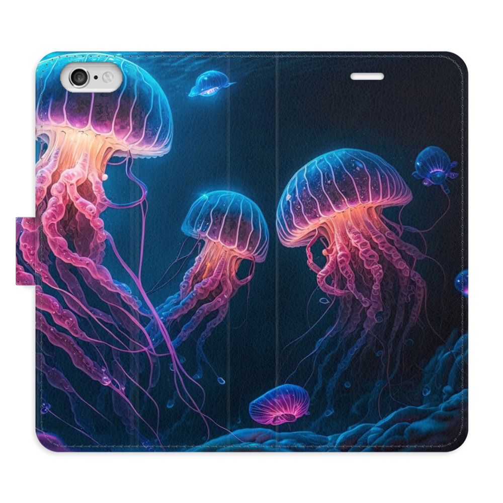 Flipové puzdro iSaprio - Jellyfish - iPhone 6/6S
