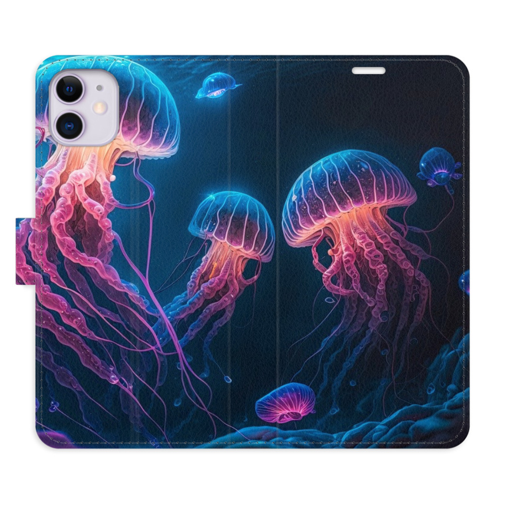 Flipové puzdro iSaprio - Jellyfish - iPhone 11