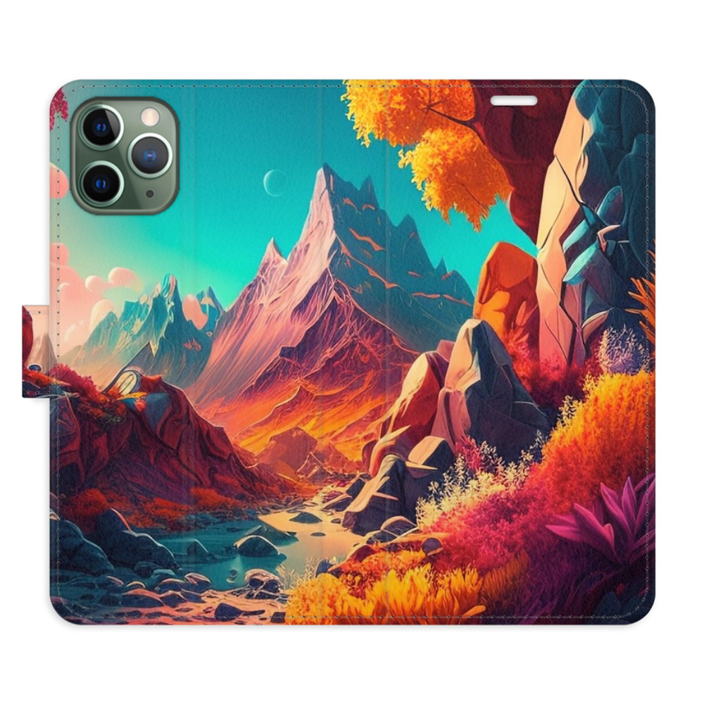 Flipové puzdro iSaprio - Colorful Mountains - iPhone 11 Pro