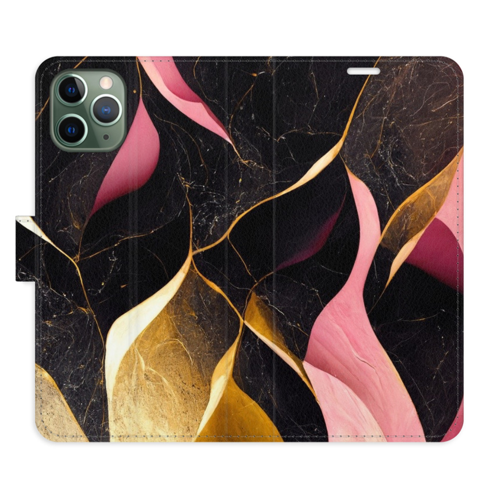 Flipové puzdro iSaprio - Gold Pink Marble 02 - iPhone 11 Pro