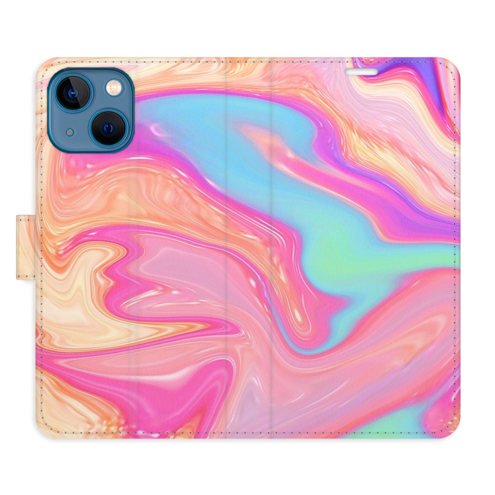 Flipové puzdro iSaprio - Abstract Paint 07 - iPhone 13 mini
