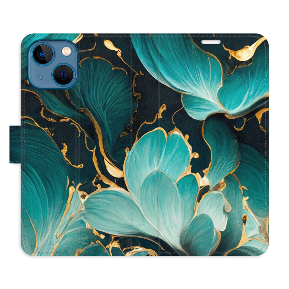 Flipové puzdro iSaprio - Blue Flowers 02 - iPhone 13 mini