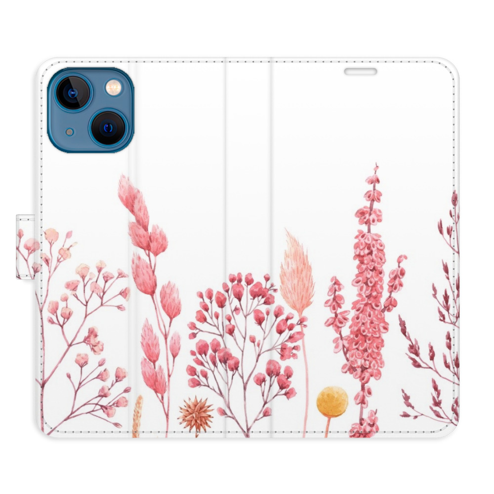 Flipové puzdro iSaprio - Pink Flowers 03 - iPhone 13 mini
