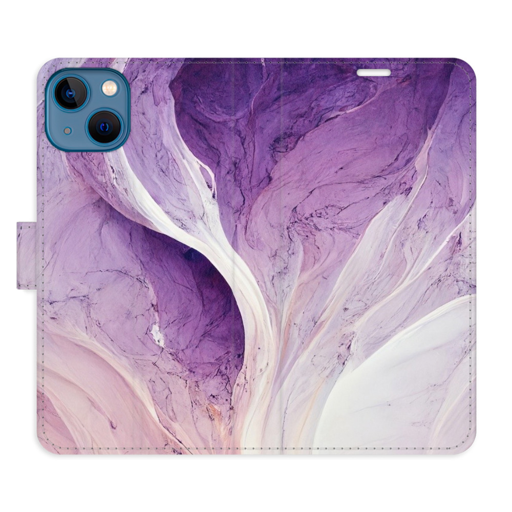 Flipové puzdro iSaprio - Purple Paint - iPhone 13