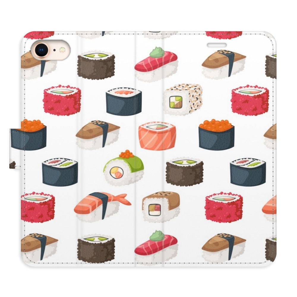 Flipové puzdro iSaprio - Sushi Pattern 02 - iPhone 7/8/SE 2020