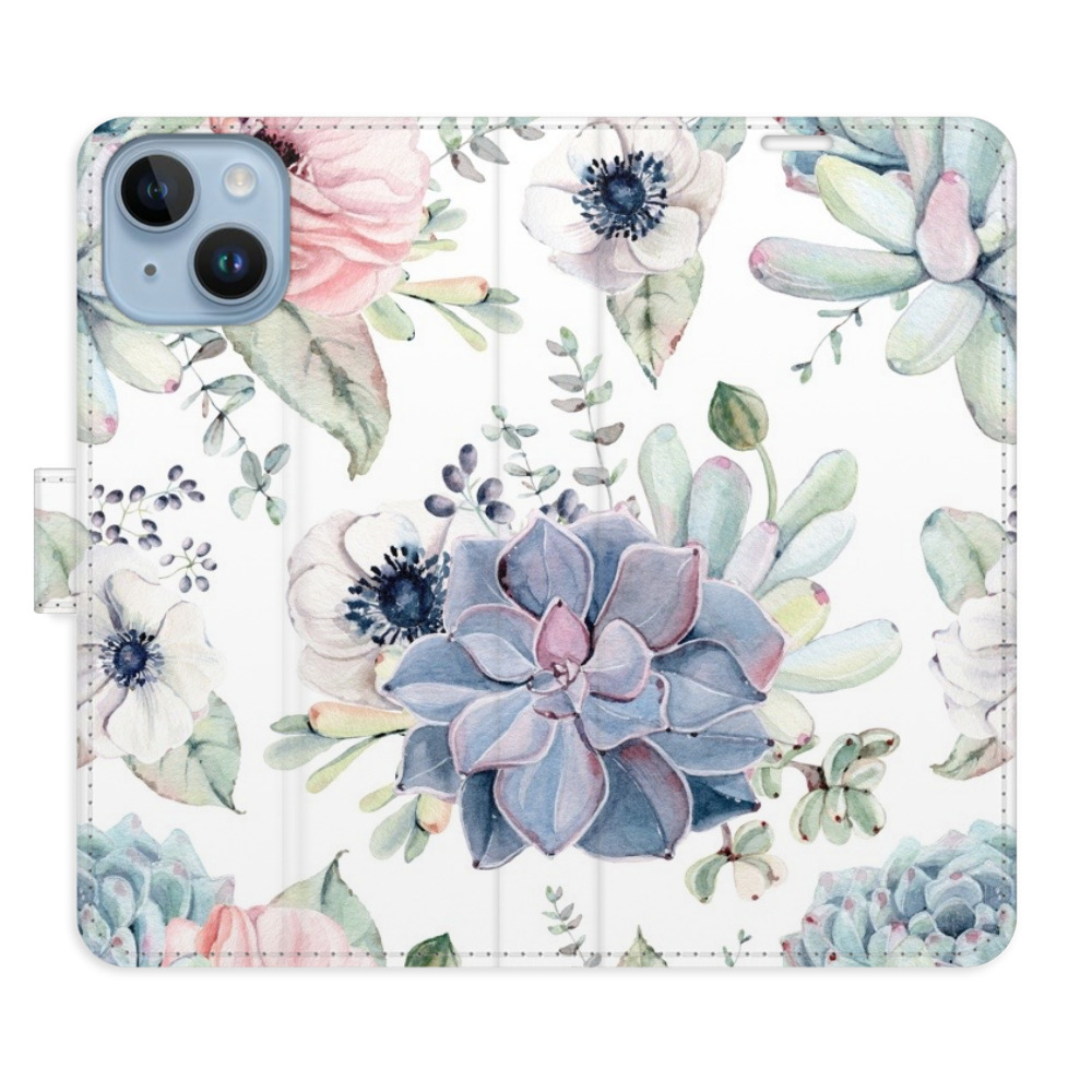 Flipové puzdro iSaprio - Succulents - iPhone 14