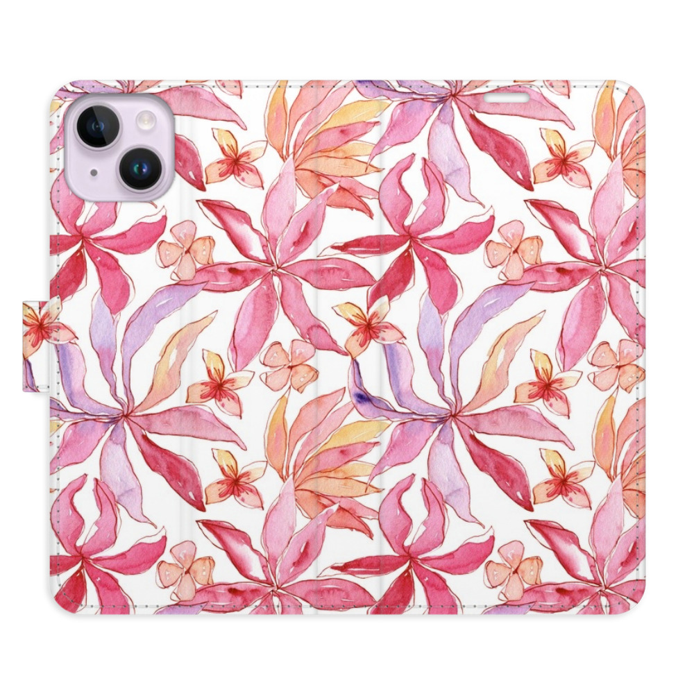 Flipové puzdro iSaprio - Flower Pattern 10 - iPhone 14 Plus