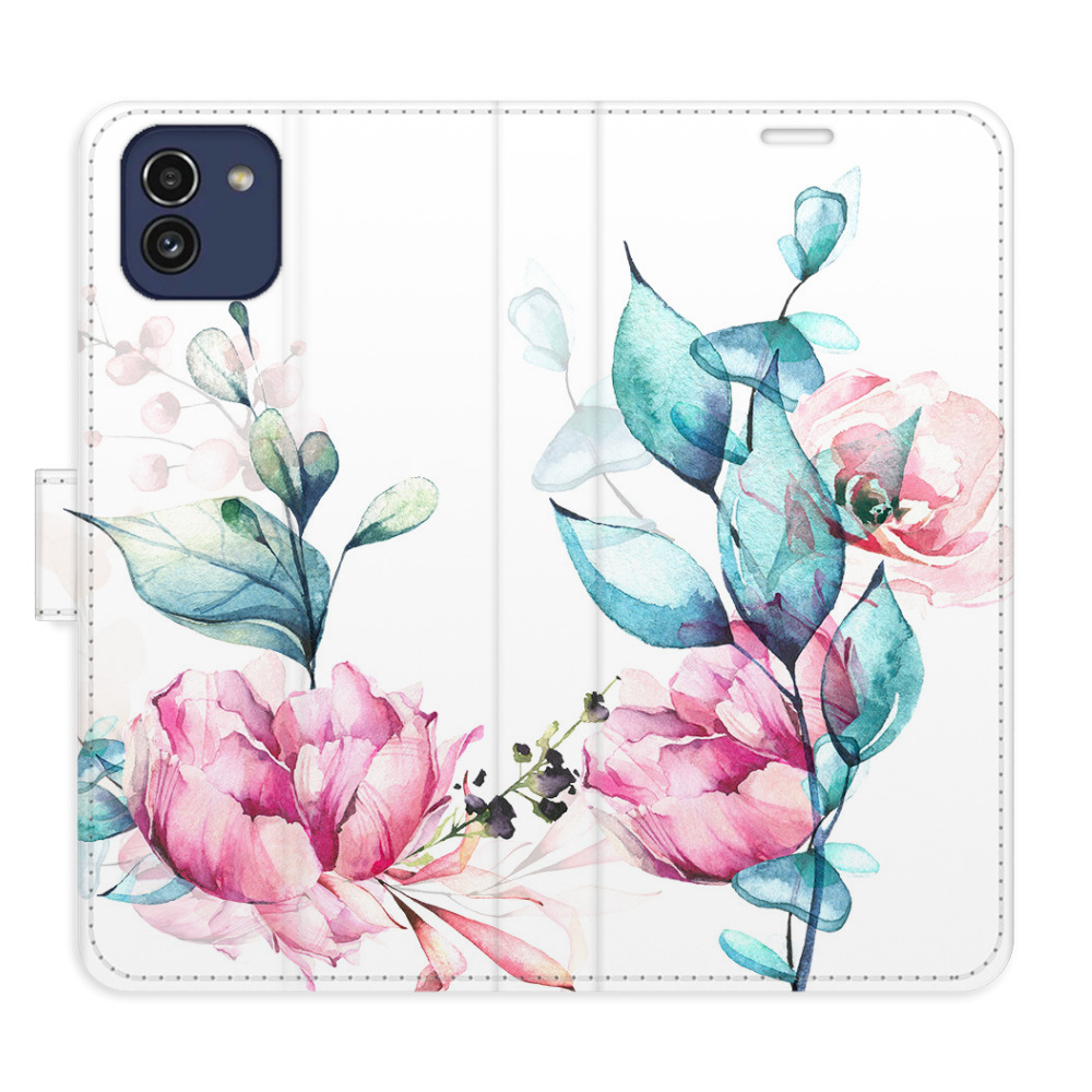 Flipové puzdro iSaprio - Beautiful Flower - Samsung Galaxy A03