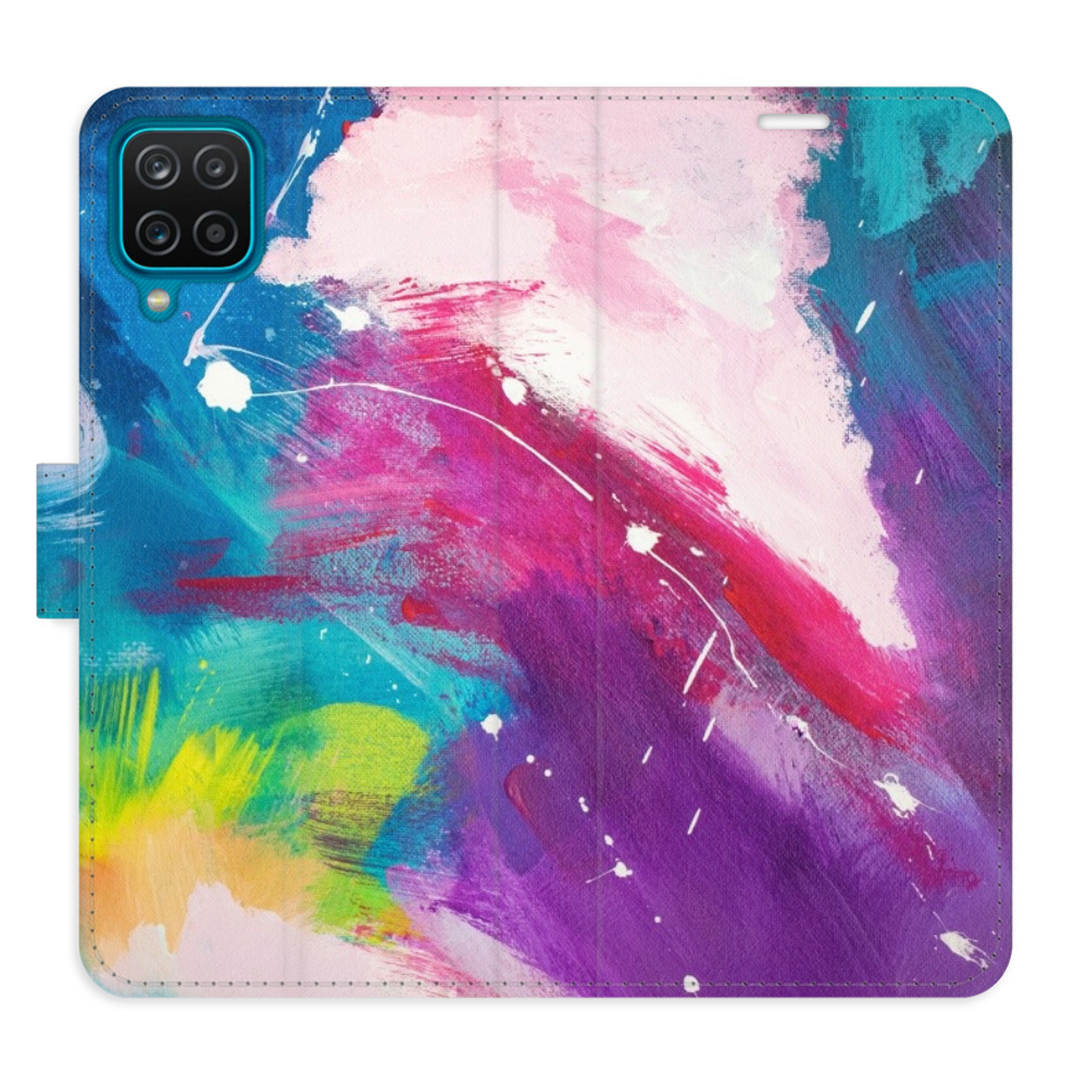 Flipové puzdro iSaprio - Abstract Paint 05 - Samsung Galaxy A12