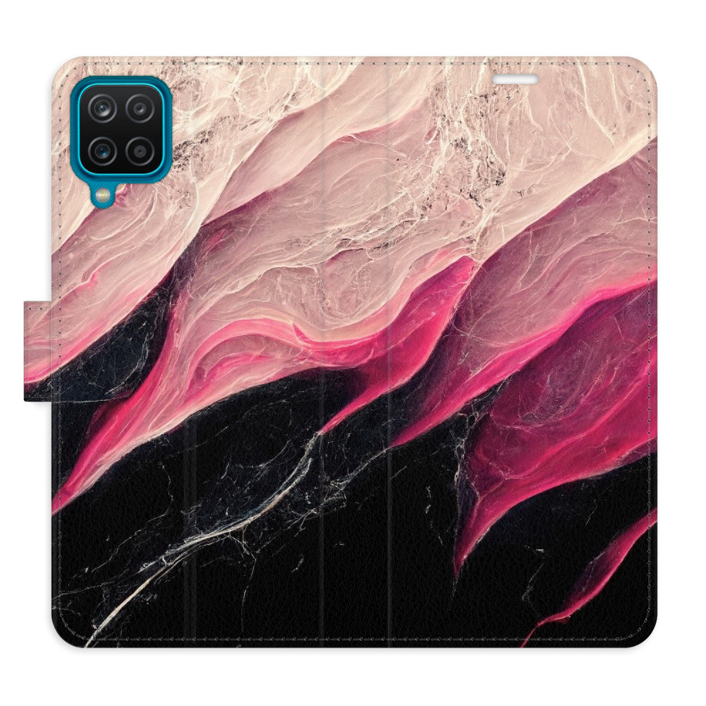 Flipové puzdro iSaprio - BlackPink Marble - Samsung Galaxy A12