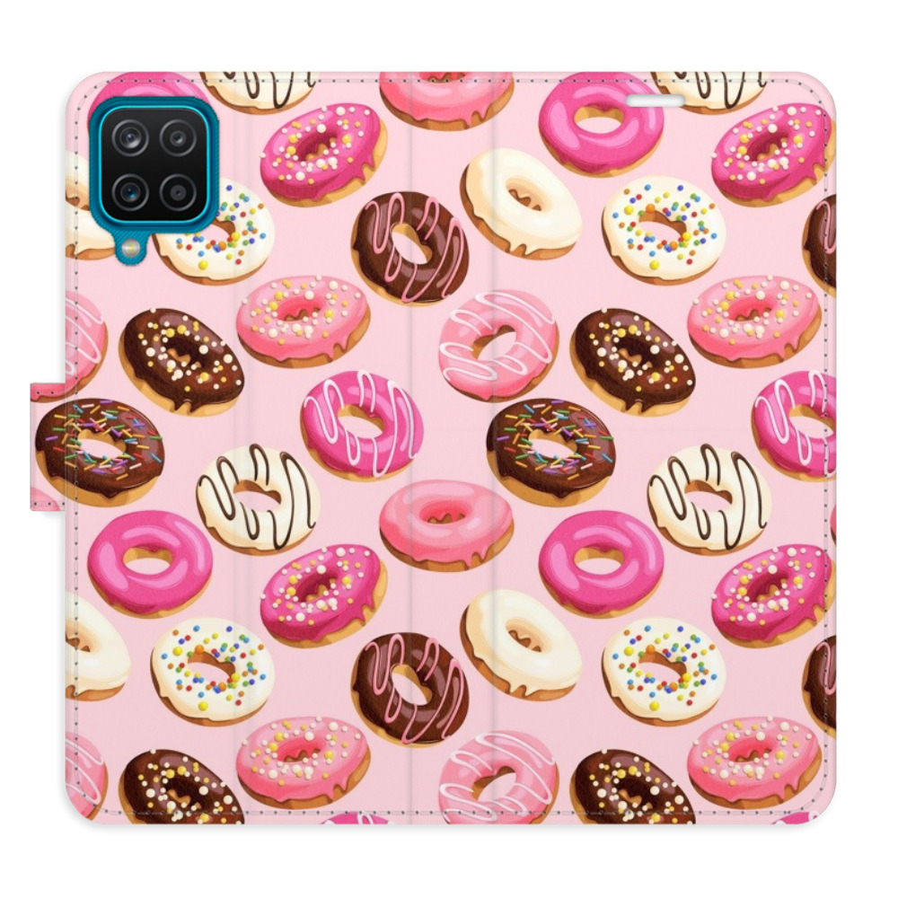 Flipové puzdro iSaprio - Donuts Pattern 03 - Samsung Galaxy A12