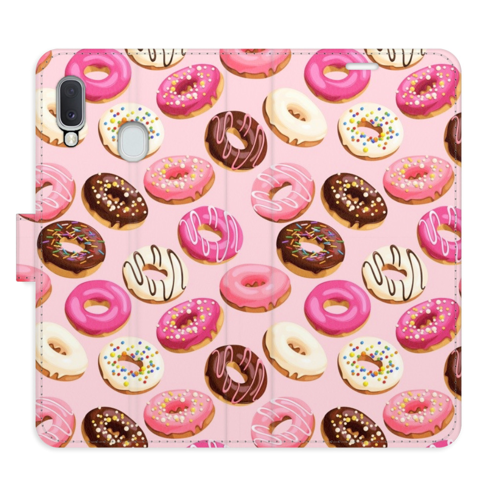 Flipové puzdro iSaprio - Donuts Pattern 03 - Samsung Galaxy A20e