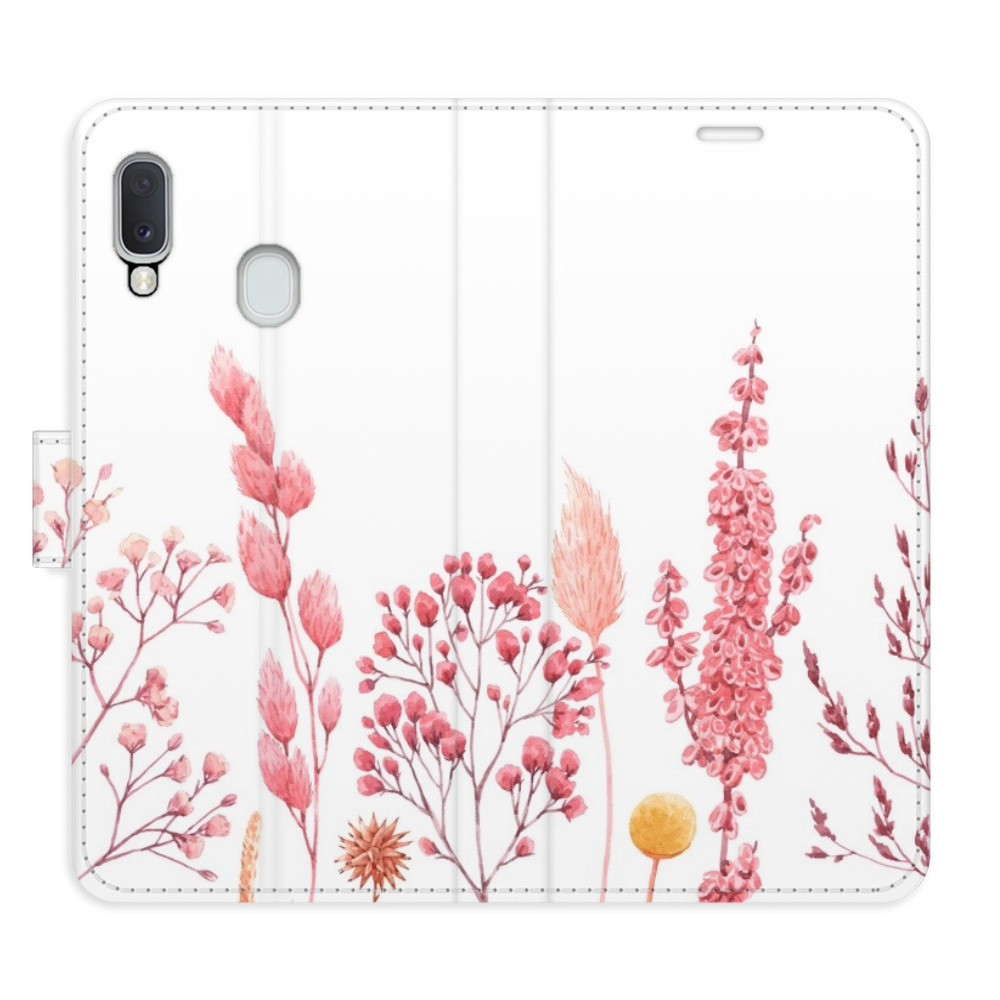 Flipové puzdro iSaprio - Pink Flowers 03 - Samsung Galaxy A20e