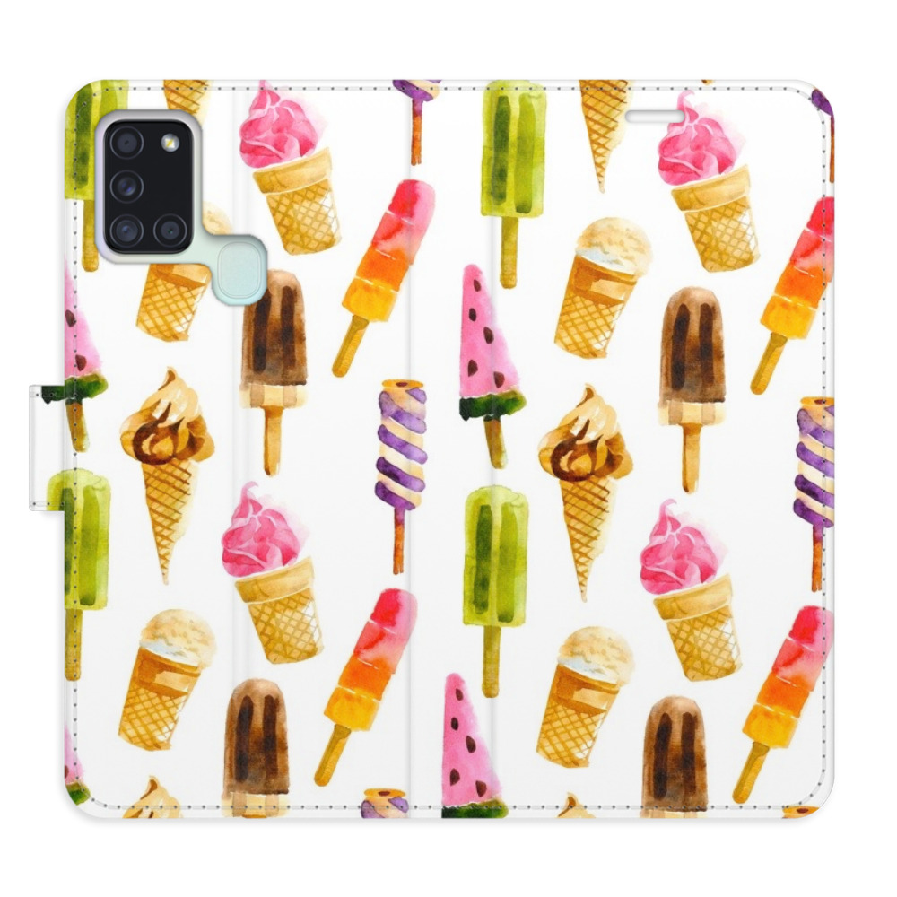 Flipové puzdro iSaprio - Ice Cream Pattern - Samsung Galaxy A21s