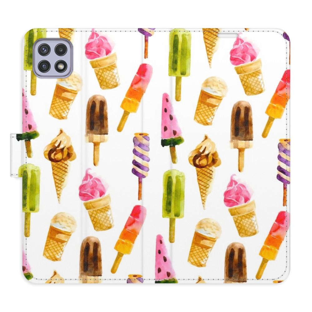 Flipové puzdro iSaprio - Ice Cream Pattern - Samsung Galaxy A22 5G