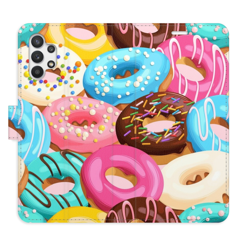 Flipové puzdro iSaprio - Donuts Pattern 02 - Samsung Galaxy A32