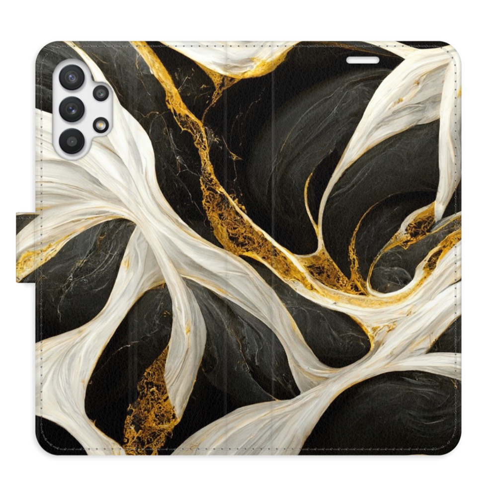 Flipové puzdro iSaprio - BlackGold Marble - Samsung Galaxy A32 5G