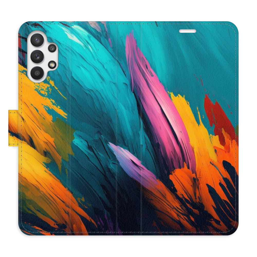 Flipové puzdro iSaprio - Orange Paint 02 - Samsung Galaxy A32 5G