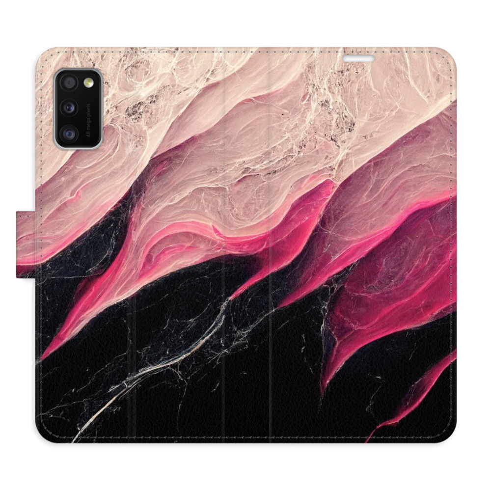 Flipové puzdro iSaprio - BlackPink Marble - Samsung Galaxy A41