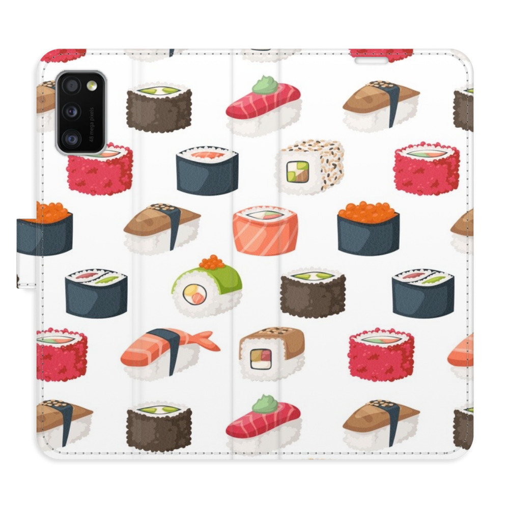 Flipové puzdro iSaprio - Sushi Pattern 02 - Samsung Galaxy A41