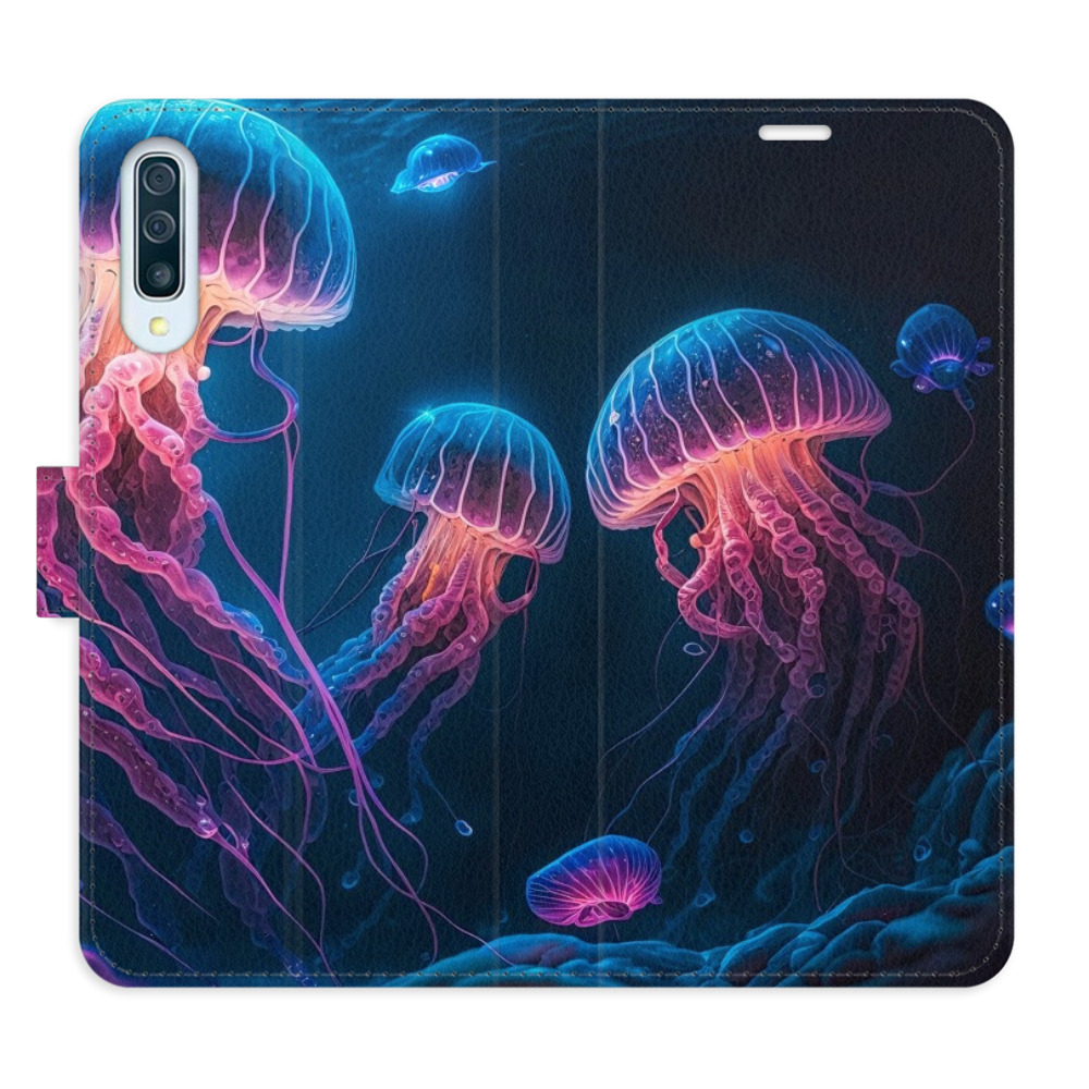 Flipové puzdro iSaprio - Jellyfish - Samsung Galaxy A50